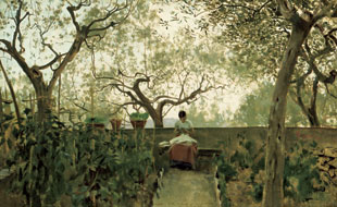 Telemaco Signorini, The Garden at Settignano