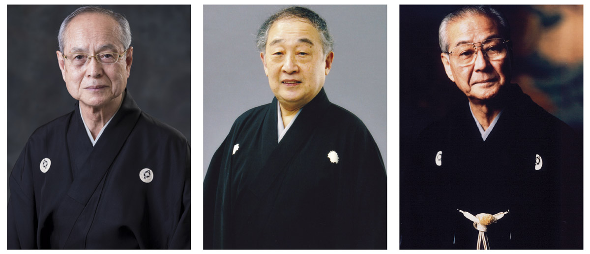 From left to right: Mansaku Nomura, Tojiro Yamamoto and Man Nomura