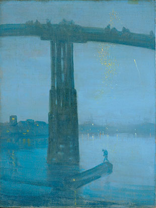 Nocturne in Blue and Silver, 1872-78 (Photo courtesy of Yale Center for British Art)