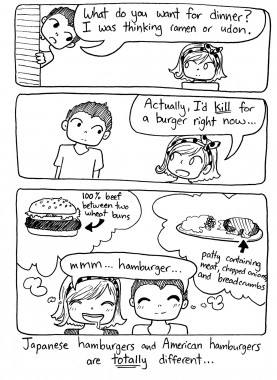 American Hamburgers vs. Japanese Hambāgu