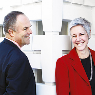 Mark Dytham (left) and Astrid Klein (right)