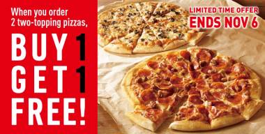 Domino’s Buy 1 Get 1 Free!