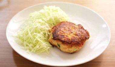 Edamame & Sakura Ebi Tofu Burger