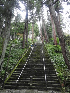 287 stairs leading to Kuonji