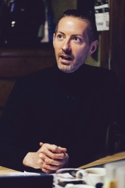 Ian Thomas Ash in his studio. Photo by Stephan Jarvis.