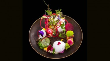 Vegetables with Foam of Rocket and Anchovy Mayonnaise