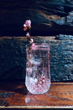 Sakura cocktail recipe by Christophe Rossi at Kyoto's L'Escamoteur Bar