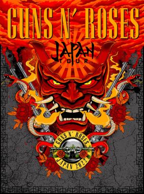 GUNS N' ROSES 東京公演ポスター 065/500 LITHORATI - Guns N' Roses