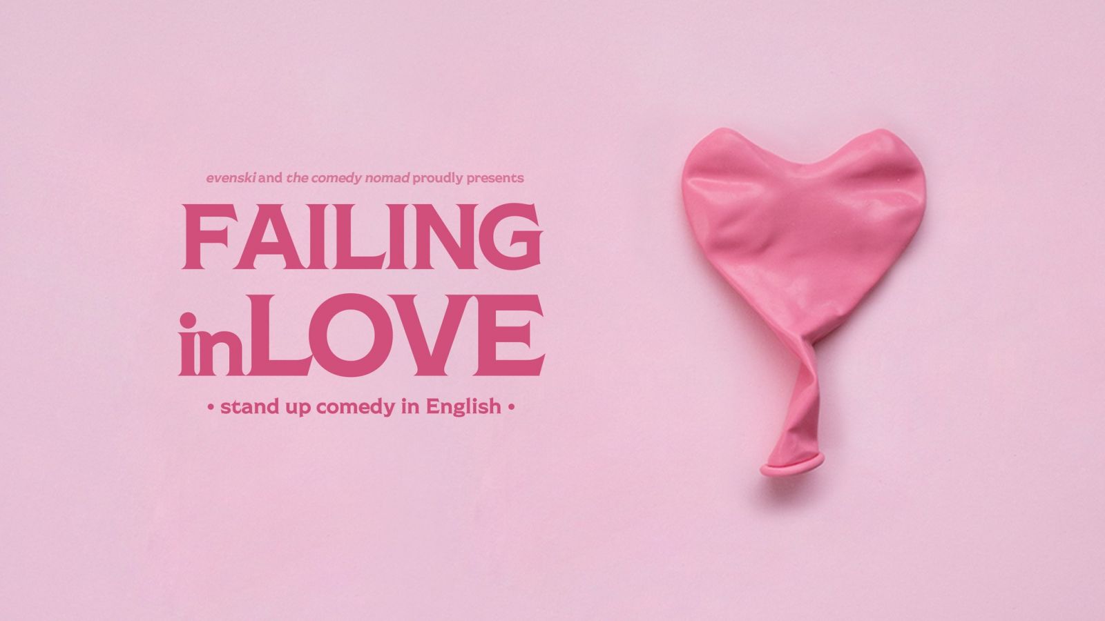 Failing In Love Stand Up Comedy In English Event Metropolis Japan