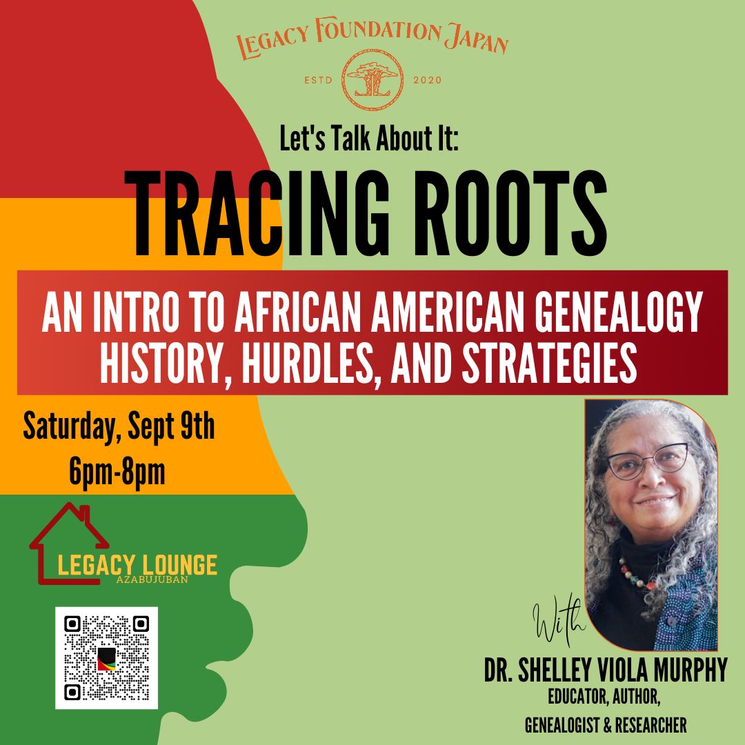 Free Talk Tracing Roots with Dr. Shelley Viola Murphy Event