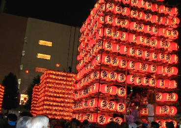 kuki lantern festival nighttime illuminated festival floats