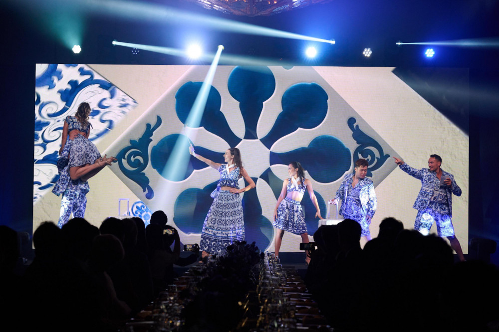 Dancers wearing traditional dress at  ‘The Fabric of Macao’ event at Sands Resorts Macao.