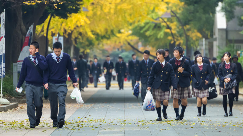 Japanese High School Boys are Waiting for Their First Kiss