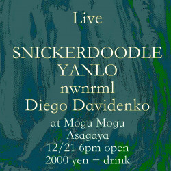 SNICKERDOODLE Live at Mogumogu in Asagaya