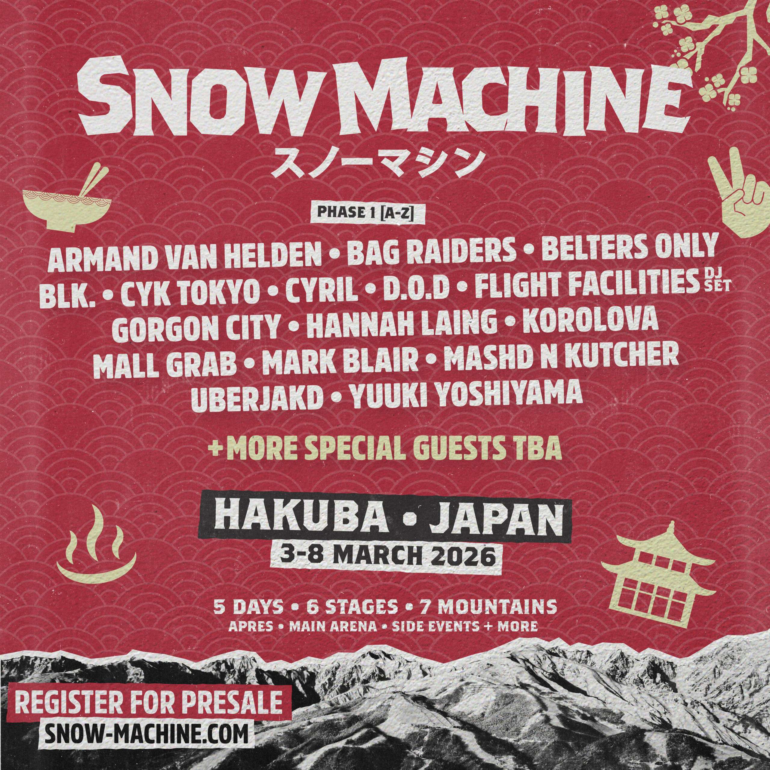 Snow Machine Hakuba 2026 | Metropolis Japan