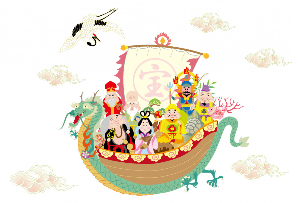 The Seven Lucky Gods on the Dragon Ship