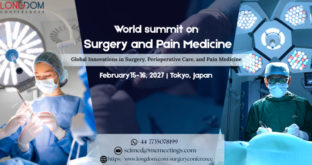 World summit on Surgery and Pain Medicine - Metropolis Japan